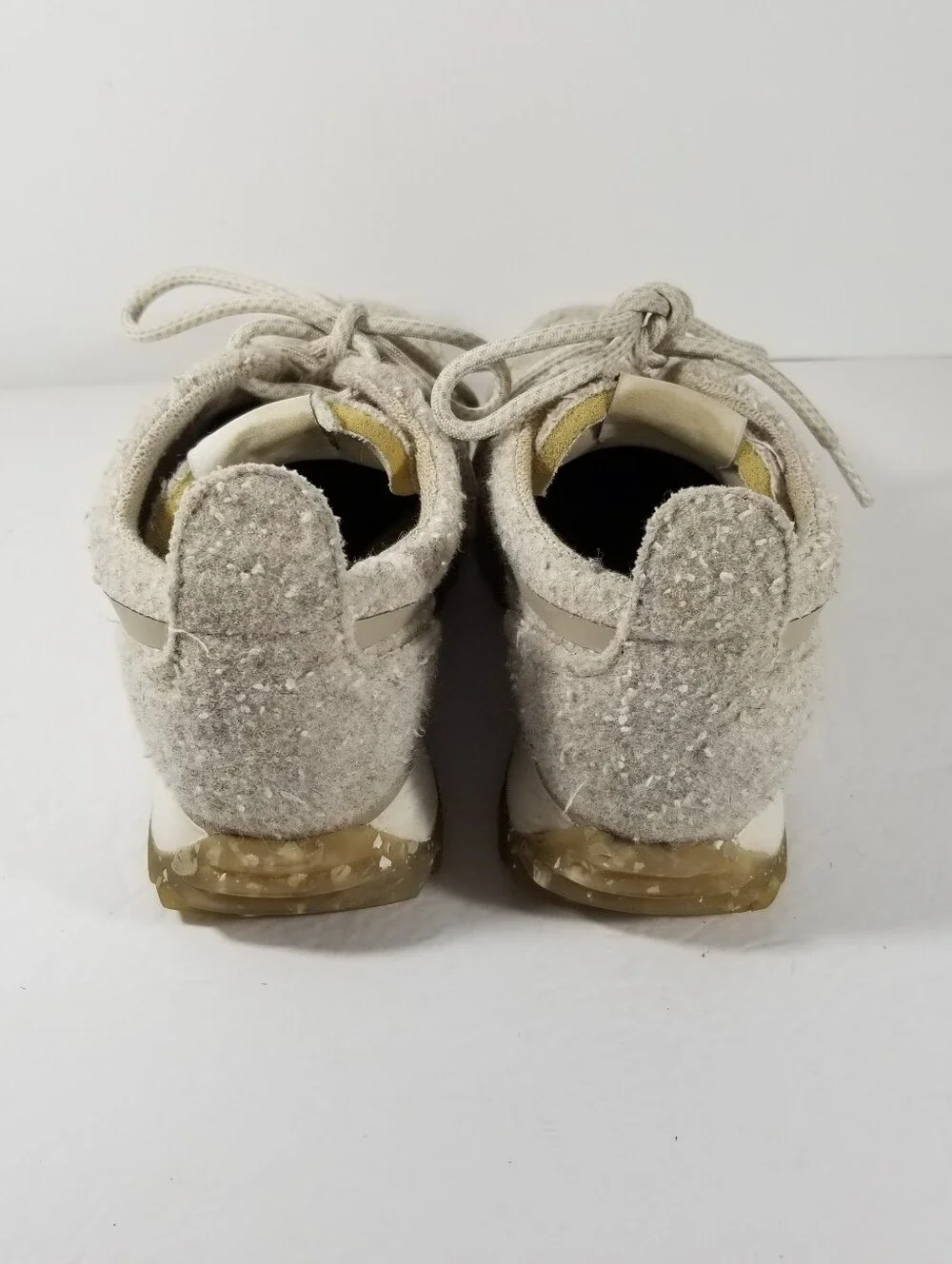 Rag & Bone Retro Runner Sneakers Women's EU 37 US 6.5 Beige Melange Felted Wool